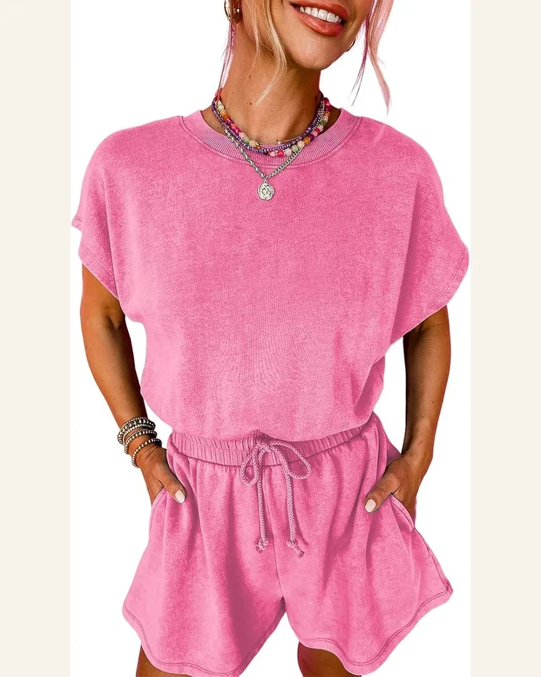 Rompers Casual Cap Sleeve Hollow Out Drawstring One by SELINK