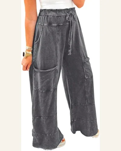 Casual Pants Patchwork Trousers, view 4
