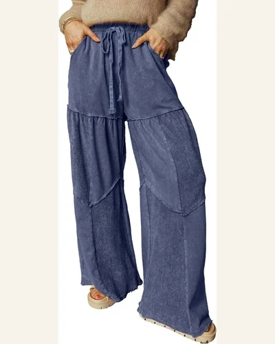 Casual Pants Patchwork Trousers, view 1