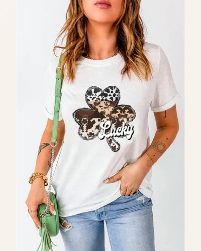 St Patricks Day Shirt Crewneck Graphic Tees Casual, view 3
