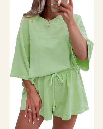 2 Piece Lounge Set Summer Travel Outfit, view 4