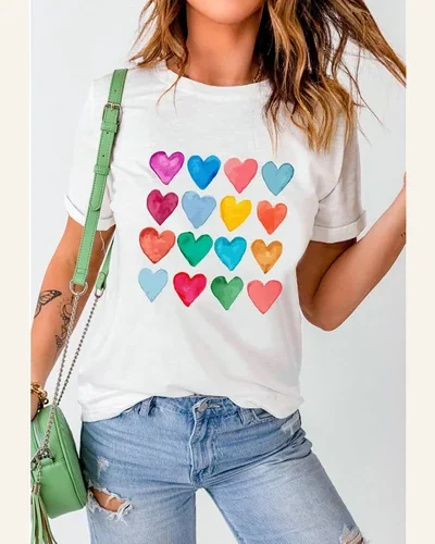Valentines T Shirts Basic UPF 50+ Short Sleeve, view 3