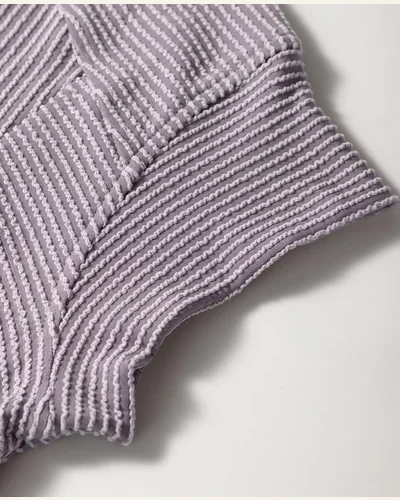 2 Piece Sets Summer Corded Knit Crewneck Pullover, view 4