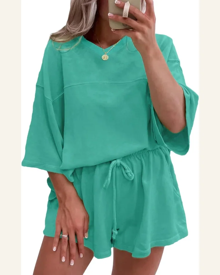2 Piece Lounge Set Summer Travel Outfit by SELINK