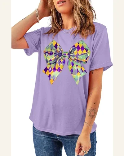 Mardi Gras Shirts Graphic T Shirt Casual Short, view 4