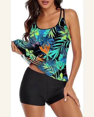 Tankini Swimsuits Two Piece Tummy Control Bathing Suits, view 2