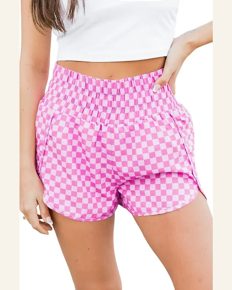 Shorts Casual High Waisted Athletic Shorts Shirred High by SELINK