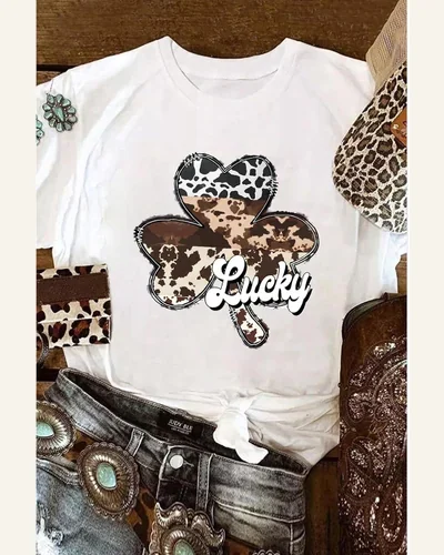 St Patricks Day Shirt Crewneck Graphic Tees Casual, view 4