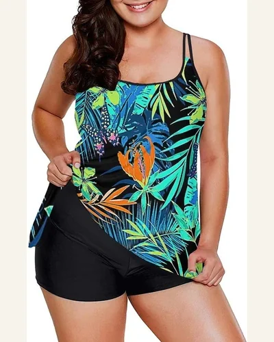 Tankini Swimsuits Two Piece Tummy Control Bathing Suits, view 4