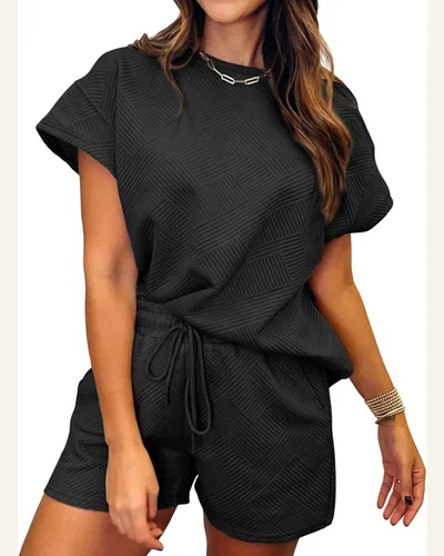 2 Piece Outfits Sets Casual Short/Long Sleeve Oversized, view 4