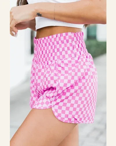 Shorts Casual High Waisted Athletic Shorts Shirred High, view 3