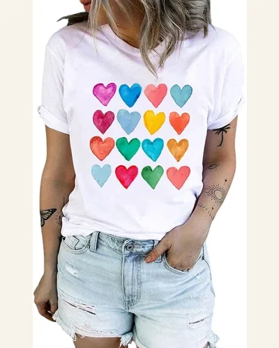 Valentines T Shirts Basic UPF 50+ Short Sleeve, view 1