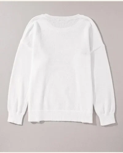 Mardi Gras Sweater Casual Long Sleeve Round Neck, view 2