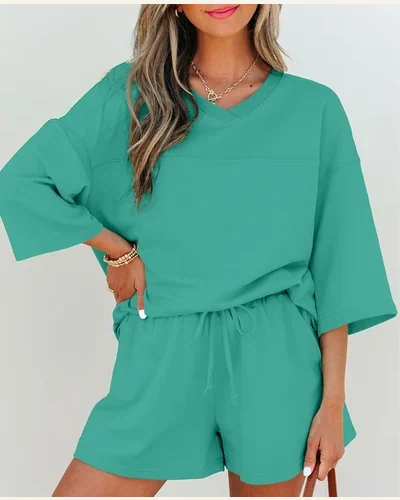 2 Piece Lounge Set Summer Travel Outfit, view 2