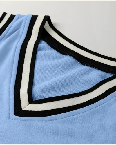 Sleeveless Mini Dresses Colorblock V Neck Sundress Casual, view 4