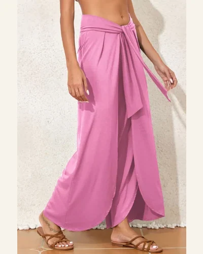 Pants Casual Bonbon Loose Fit Knotted Drop Waist, view 2