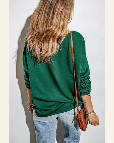 St Patricks Day Sweatshirt Lucky Shamrock Long Sleeve, view 2