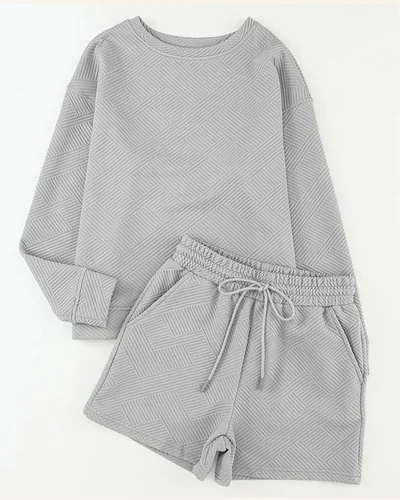 2 Piece Outfits Sets Casual Short/Long Sleeve Oversized, view 2